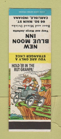 Matchbook Cover - New Blue Moon Inn Carlisle IN hillbilly SAMPLE