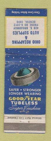 Matchbook Cover - Goodyear Tires Ohio Recapping Geneva OH WEAR