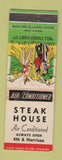 Matchbook Cover - Steak House Restaurant hillbilly Peoria?
