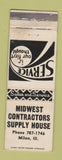 Matchbook Cover - Midwest Contractors Supply Milam IL WEAR