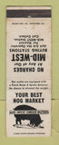 Matchbook Cover - Mid West Hog Market WEAR