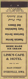 Matchbook Cover - Link's Cafe  and  Hotel Dyersville IA