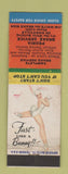 Matchbook Cover - Peoria Brake Service IL pinup WEAR