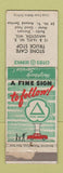 Matchbook Cover - Cities oil gas Stone Cafe Truck Stop Mauston WI POOR STRIKER