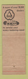 Matchbook Cover - Cities oil gas Stone Cafe Truck Stop Mauston WI POOR STRIKER