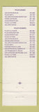 Matchbook Cover - Continental Air Salon QC Canada