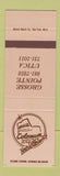 Matchbook Cover - Coloseum 2000 Hair Salon Utica Grosse Pointe MI