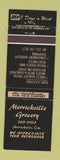 Matchbook Cover - Merrickville Grocery Merrickville ON
