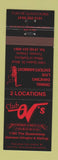 Matchbook Cover - Club OV's Restaurant Night Club Toronto ON