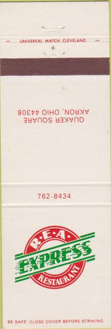 Matchbook Cover - REA Express Restaurant Akron OH