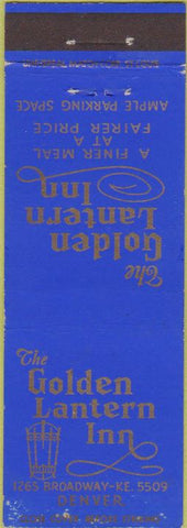 Matchbook Cover - Golden Lantern Inn Denver CO