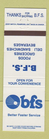 Matchbook Cover - OBFS Food Grocery deli Canada