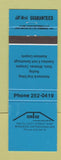 Matchbook Cover - Gintar Siding Roofing Windsor ON