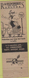 Matchbook Cover - Humphrie Realtors Silver Springs MD
