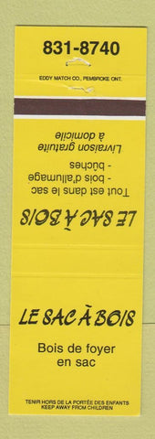Matchbook Cover - Le Sac A Bois QC