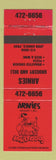 Matchbook Cover - Arnie's Grocery Deli