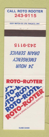 Matchbook Cover - Roto Rooter Drain Sewer Cleaning