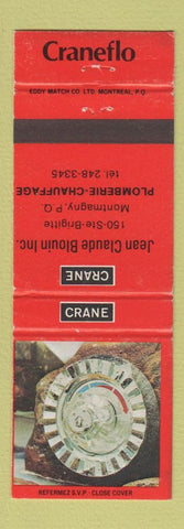 Matchbook Cover - Crane Bathroom Fixtures Montmagny QC Jean Blouin