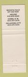Matchbook Cover - Master Pumps Equipment Odessa TX
