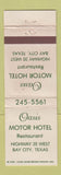 Matchbook Cover - Oasis Motor Hotel Bay City TX