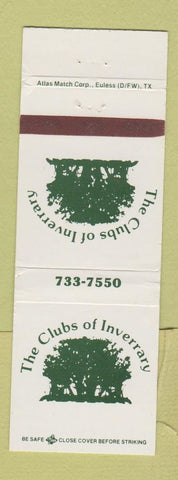 Matchbook Cover - The Clubs of Inverrary
