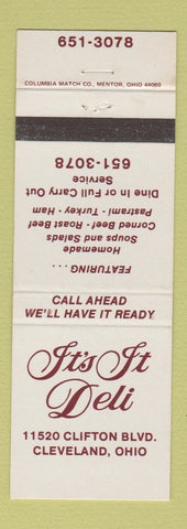 Matchbook Cover - It's It Deli Cleveland OH