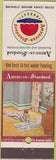Matchbook Cover - American Standards Bathroom Fixtures