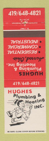 Matchbook Cover - Hughes Plumbing Heating Harrod OH