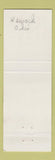 Matchbook Cover - Guaranty Plumbing Heating Ken Kottle Newark OH