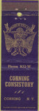 Matchbook Cover - Corning Consistory Corning NY