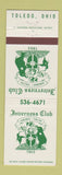 Matchbook Cover - Inverness Club Toledo OH