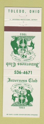 Matchbook Cover - Inverness Club Toledo OH
