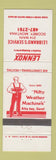 Matchbook Cover - Lennox Heating Air Conditioning Leibrand's Scobey MT