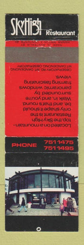 Matchbook Cover - Sky High Restaurant Mount Dandenong Australia