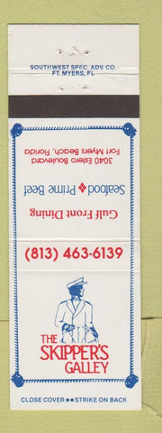 Matchbook Cover - Skipper's Galley Restaurant Seafood Fort Myers Beach FL