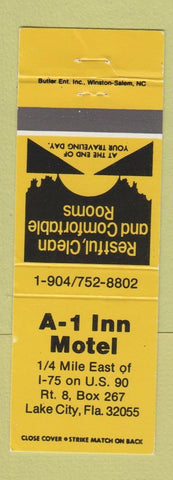 Matchbook Cover - A1 Inn Motel Lake City FL