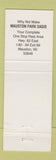 Matchbook Cover - Park Oasis Inn Muaston WI