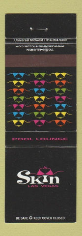 Matchbook Cover - Skin Las Vegas NV Pool Lounge