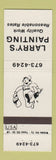 Matchbook Cover - Larry's Painting