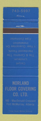 Matchbook Cover - Norland Floor Covering Fort McMurray AB