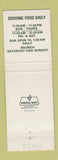 Matchbook Cover - Clark's Restaurant Boston MA