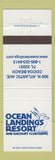 Matchbook Cover - Ocean Landings Resort Racquet Club Cocoa Beach FL
