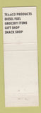 Matchbook Cover Clark's Moneta Services WY Trail's End Saloon Patty's Place Cafe