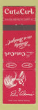 Matchbook Cover - Cut & Curl Hair Salon Canada WEAR