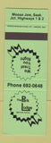 Matchbook Cover - Park Lodge Motor Hotel Moose Jaw SK