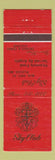 Matchbook Cover - Sky Club Restaurant Plover WI WEAR