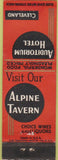 Matchbook Cover - Auditorium Hotel Cleveland OH