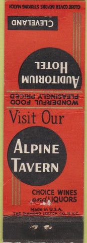 Matchbook Cover - Auditorium Hotel Cleveland OH