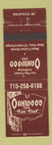 Matchbook Cover - Oakwood Inn Restaurant Waupaca WI WEAR