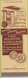Matchbook Cover - First Atlantic National Bank Datona Beach FL